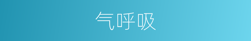 气呼吸的同义词