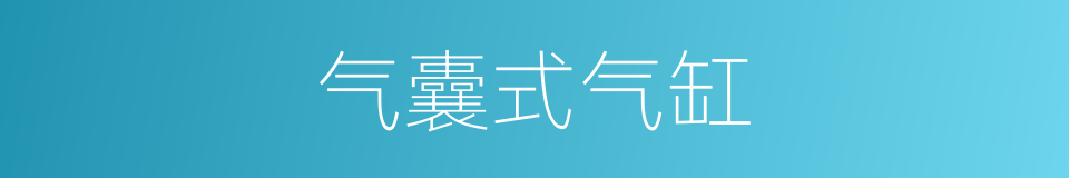 气囊式气缸的同义词