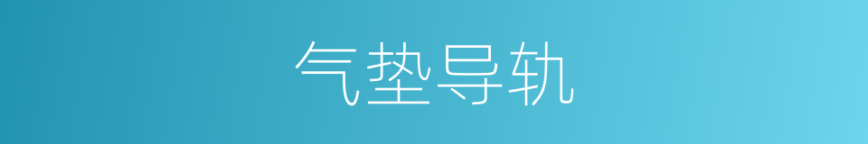 气垫导轨的同义词