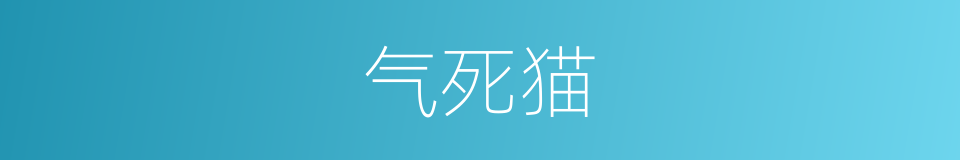 气死猫的同义词