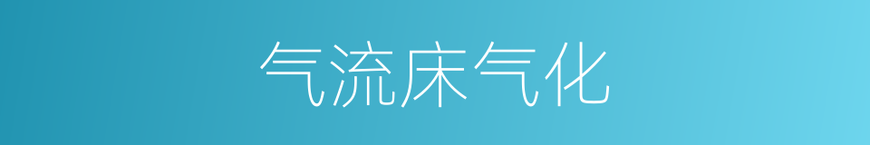 气流床气化的同义词