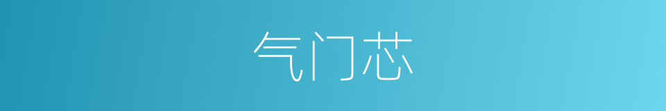 气门芯的意思