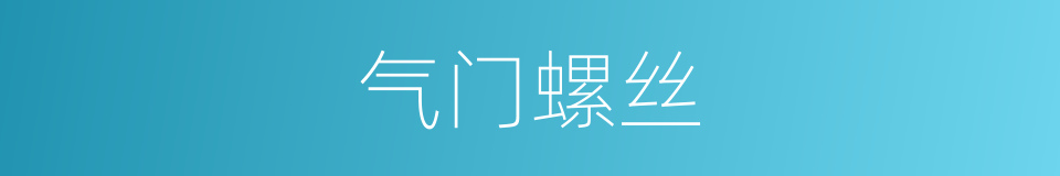 气门螺丝的同义词