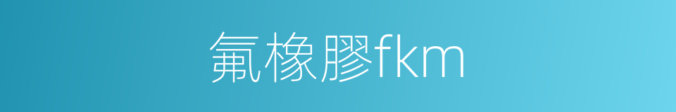 氟橡膠fkm的同義詞