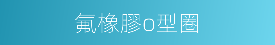 氟橡膠o型圈的同義詞