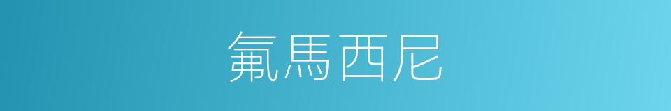 氟馬西尼的同義詞