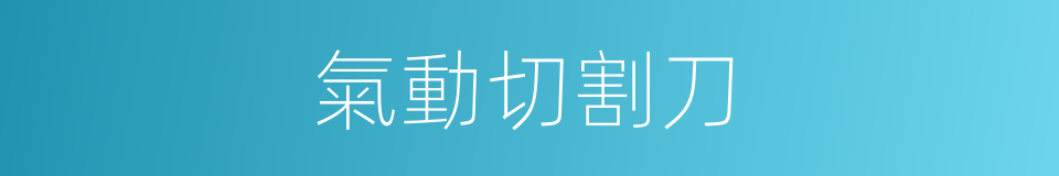 氣動切割刀的同義詞