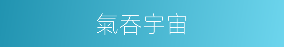 氣吞宇宙的意思