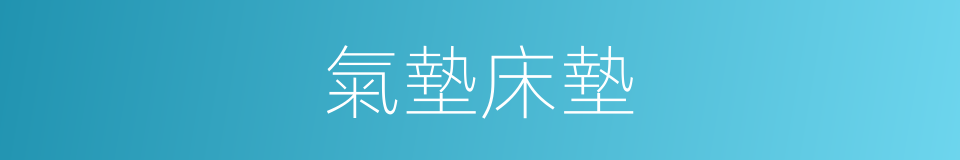 氣墊床墊的同義詞