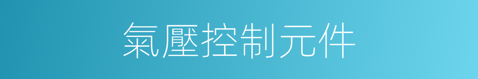 氣壓控制元件的同義詞