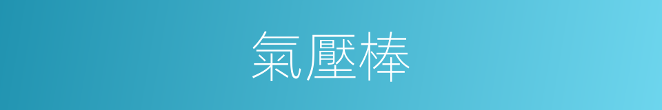 氣壓棒的同義詞