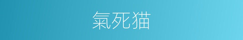 氣死猫的同義詞