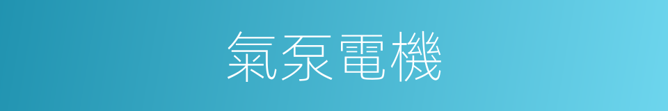 氣泵電機的同義詞