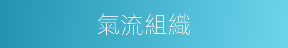氣流組織的同義詞