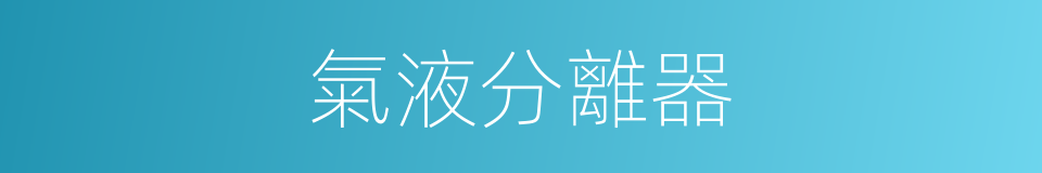 氣液分離器的同義詞