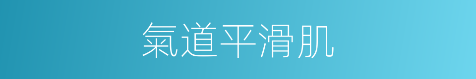 氣道平滑肌的同義詞