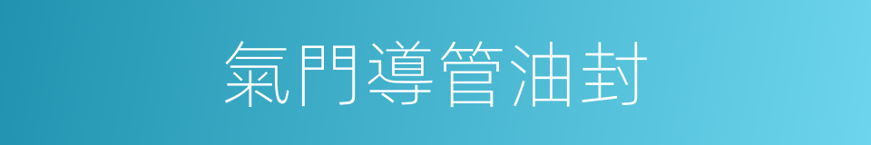 氣門導管油封的同義詞