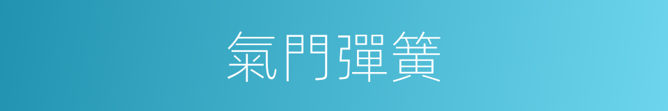 氣門彈簧的同義詞