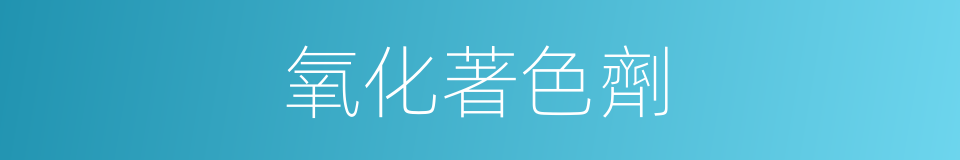 氧化著色劑的同義詞