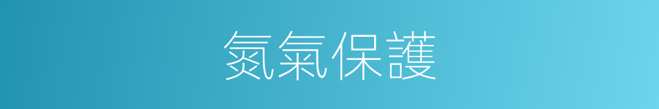 氮氣保護的同義詞