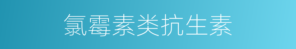 氯霉素类抗生素的同义词