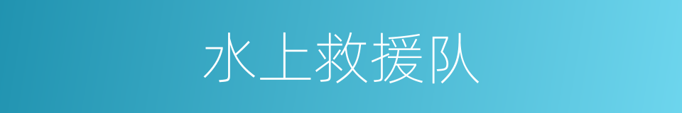 水上救援队的同义词