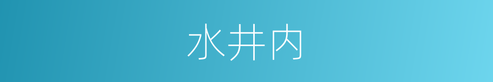 水井内的同义词