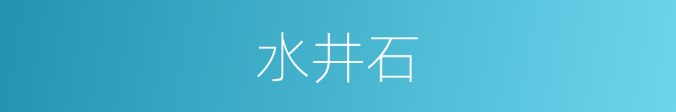 水井石的同义词