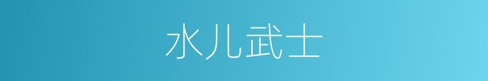 水儿武士的同义词