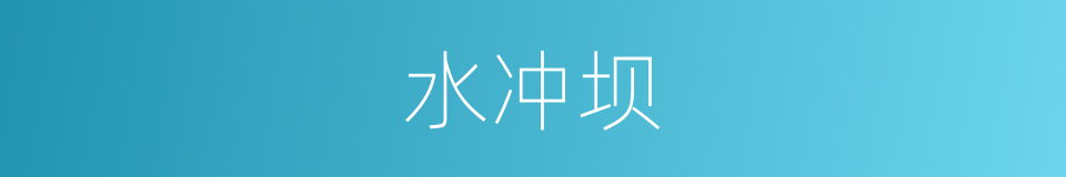 水冲坝的同义词