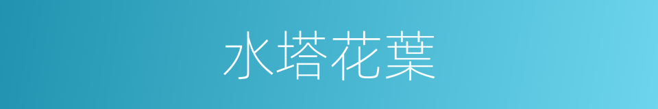 水塔花葉的同義詞