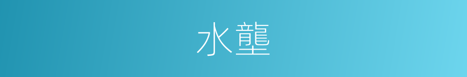 水壟的同義詞