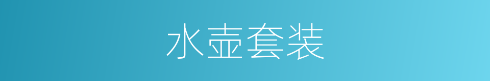 水壶套装的同义词