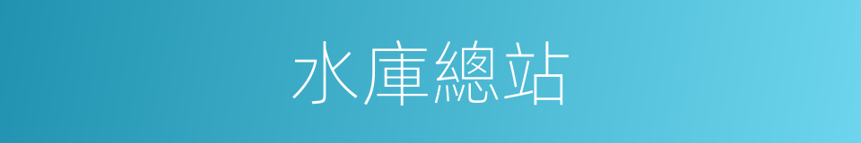 水庫總站的同義詞