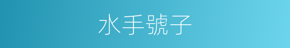 水手號子的意思