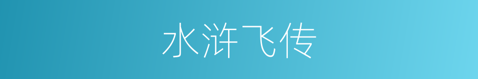 水浒飞传的同义词