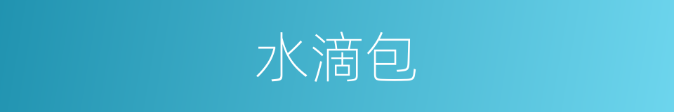水滴包的同义词