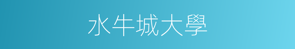 水牛城大學的同義詞