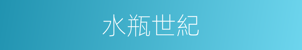 水瓶世紀的同義詞