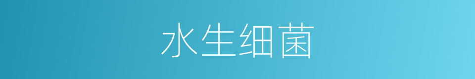 水生细菌的同义词