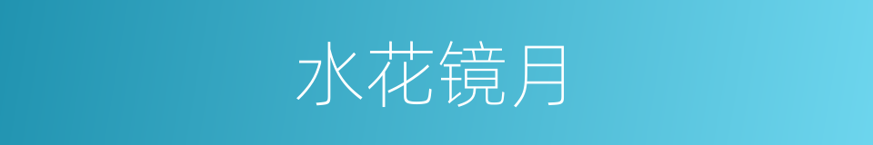 水花镜月的同义词