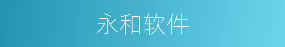 永和软件的同义词