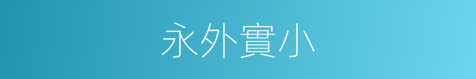 永外實小的同義詞