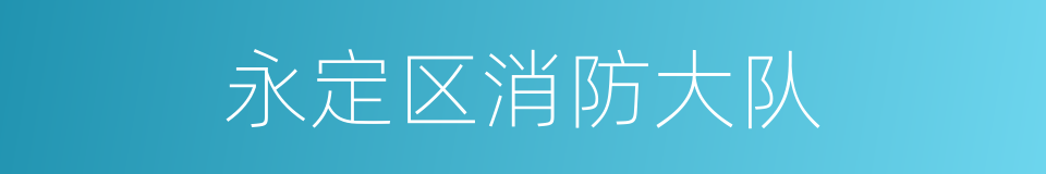 永定区消防大队的同义词