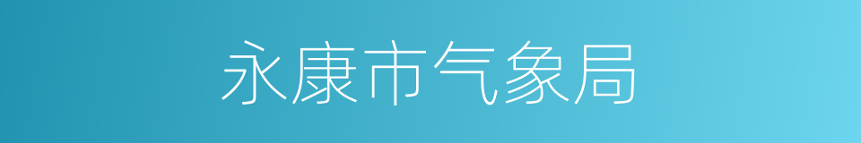 永康市气象局的同义词