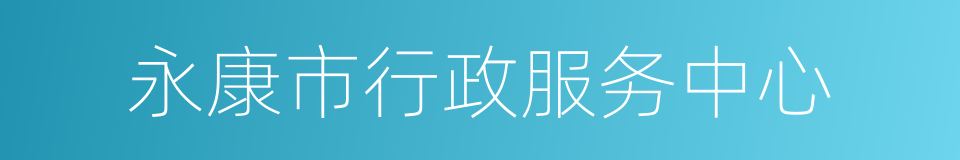 永康市行政服务中心的同义词