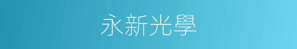 永新光學的同義詞