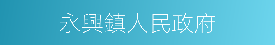 永興鎮人民政府的同義詞