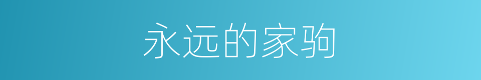 永远的家驹的同义词