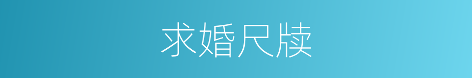 求婚尺牍的同义词